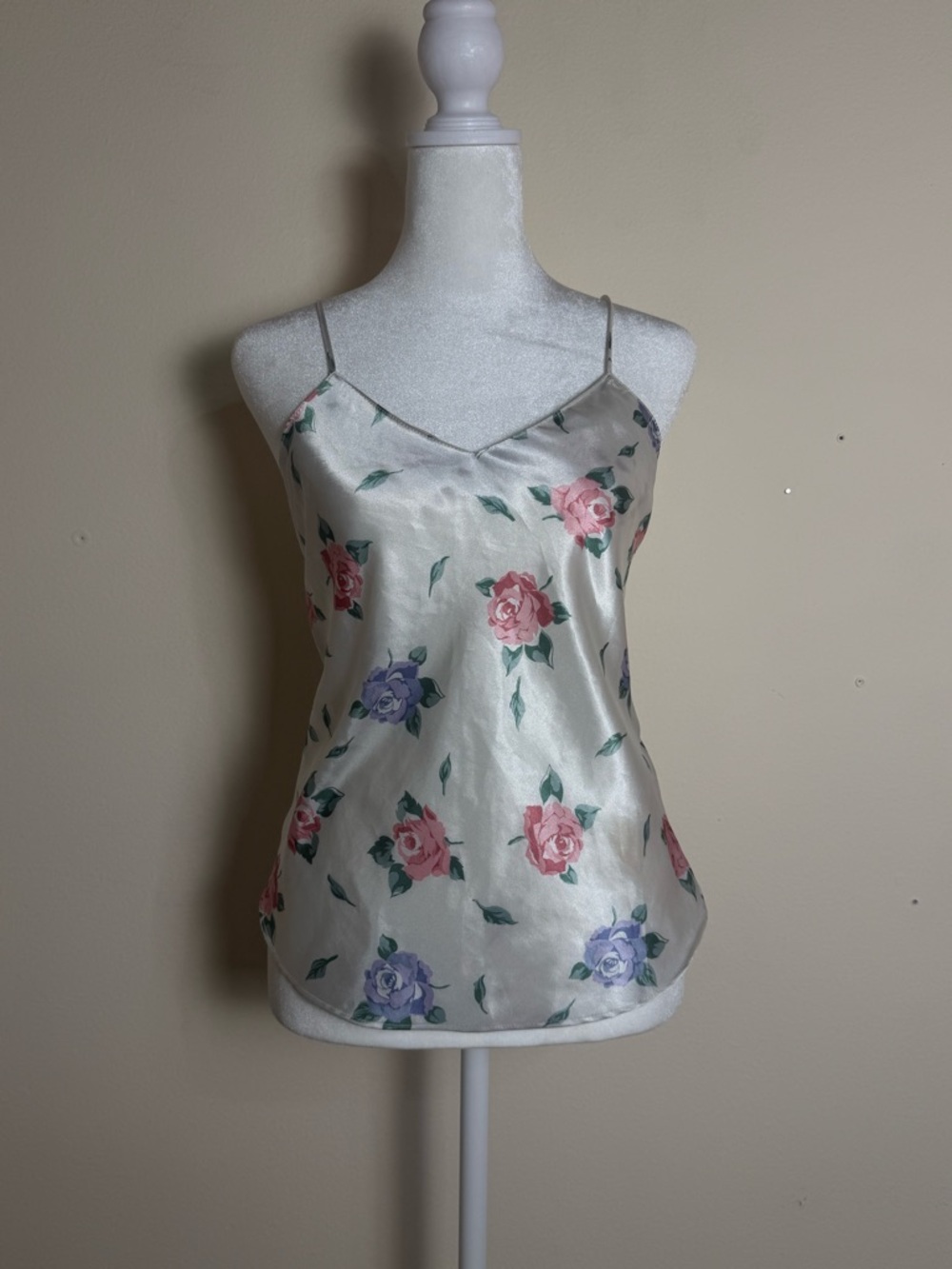 Silky Floral Camisole Tank Top